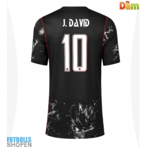Billiga Kanada Jonathan David #10 Bortatröja Dam VM 2026 Kortärmad